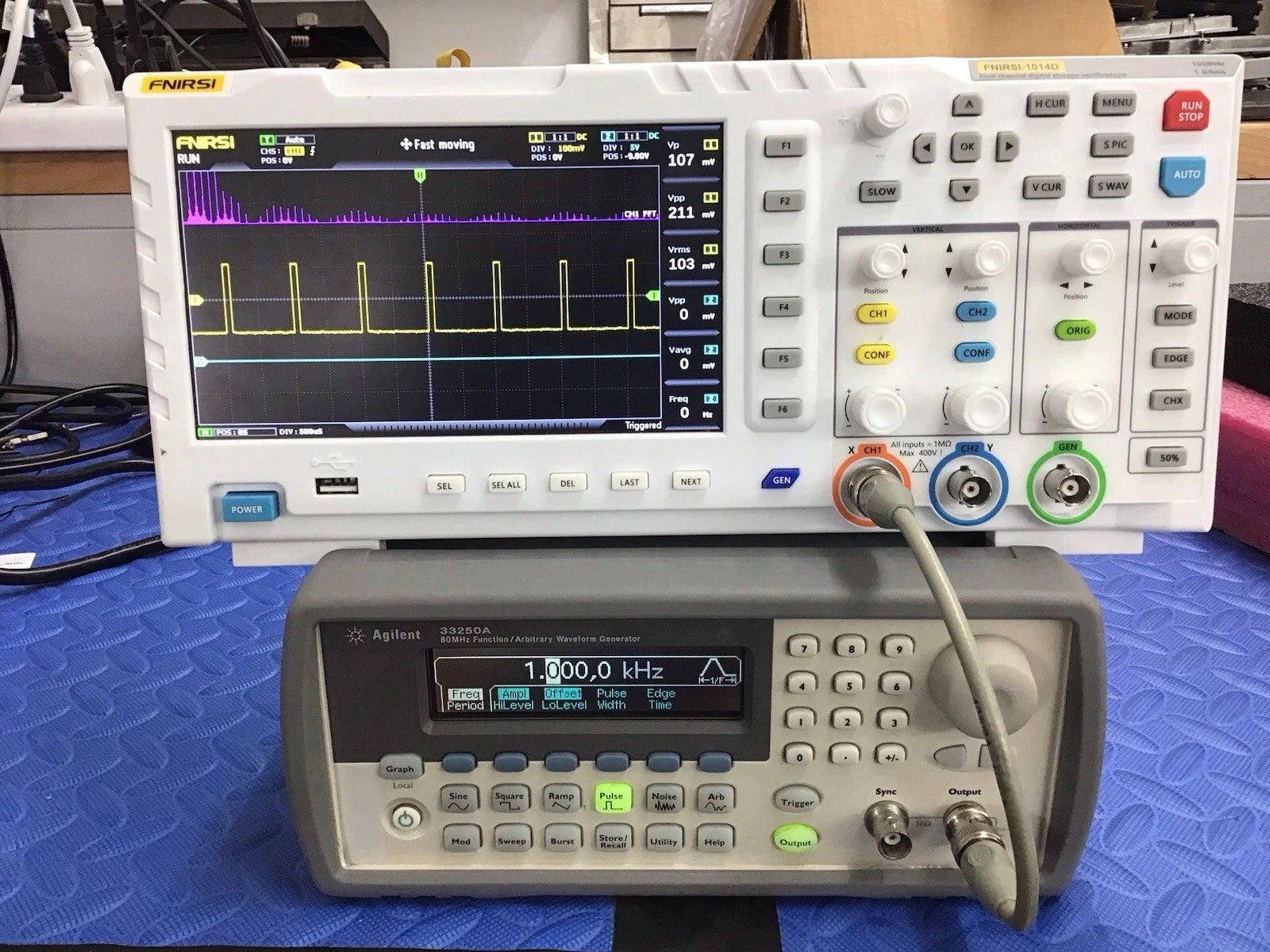 🔥Agilent 33250A 80 MHz Function/Arbit rary Waveform Generator w/Opt1 ~ CAL'D!