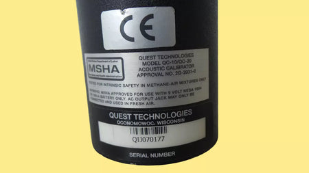 QUEST 3M QC-10 Acoustic Calibrator for Sound Level Meters