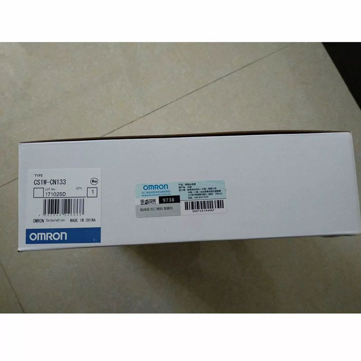 Omron CS1W-CN133 Programming Cable for CS1W Series PLC, New in Box