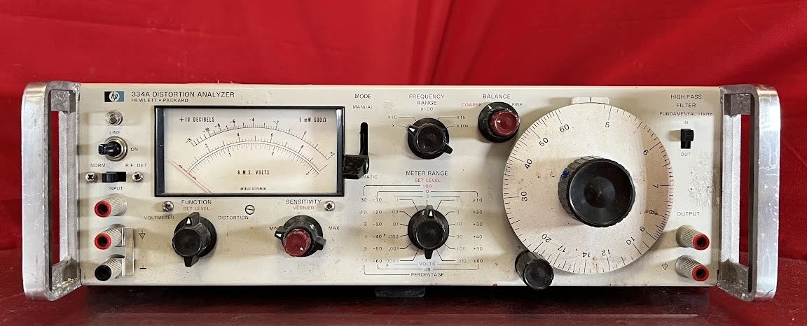 Agilent/Keysight 334A 1140A10989 Distortion Analyzer, 5 Hz to 600 kHz