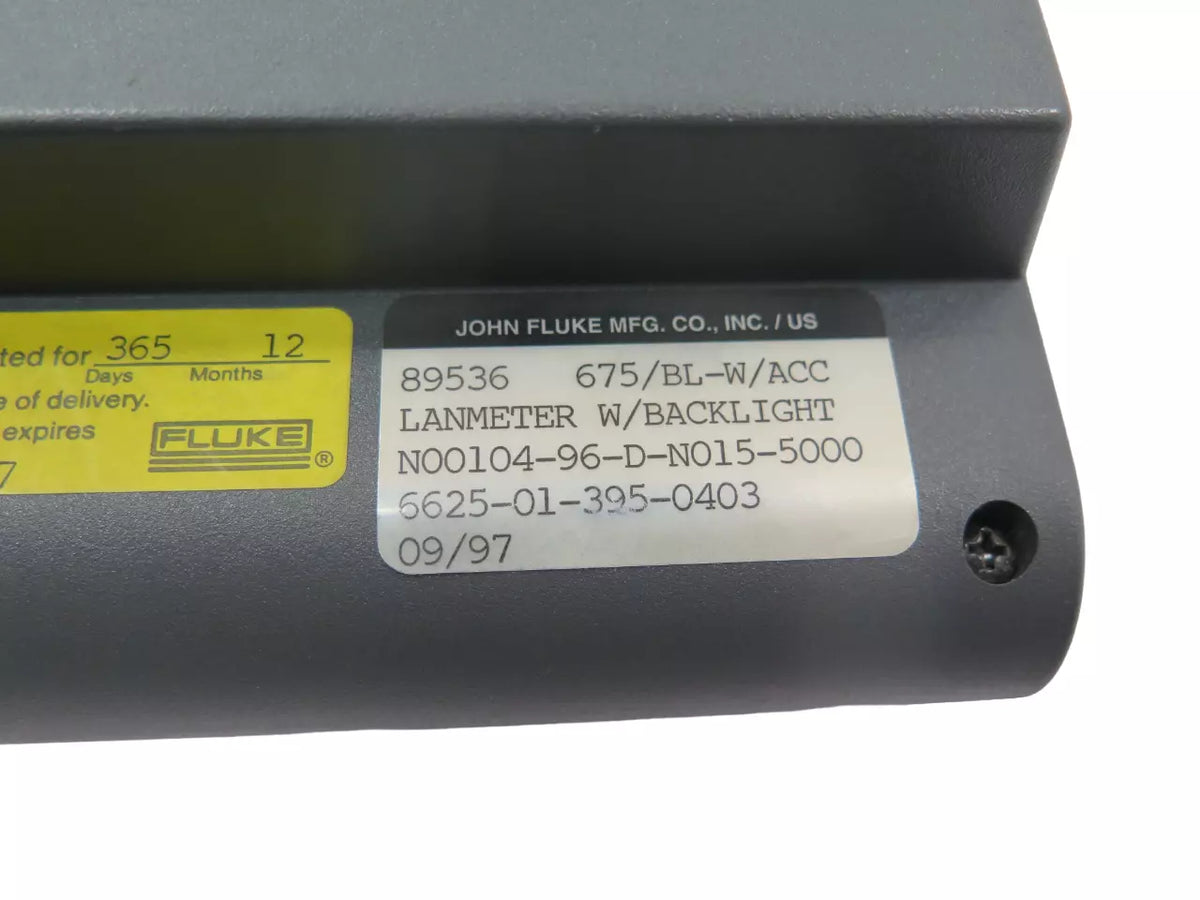 FLUKE 675 LANMeter Ethernet/Token Ring Network Tester