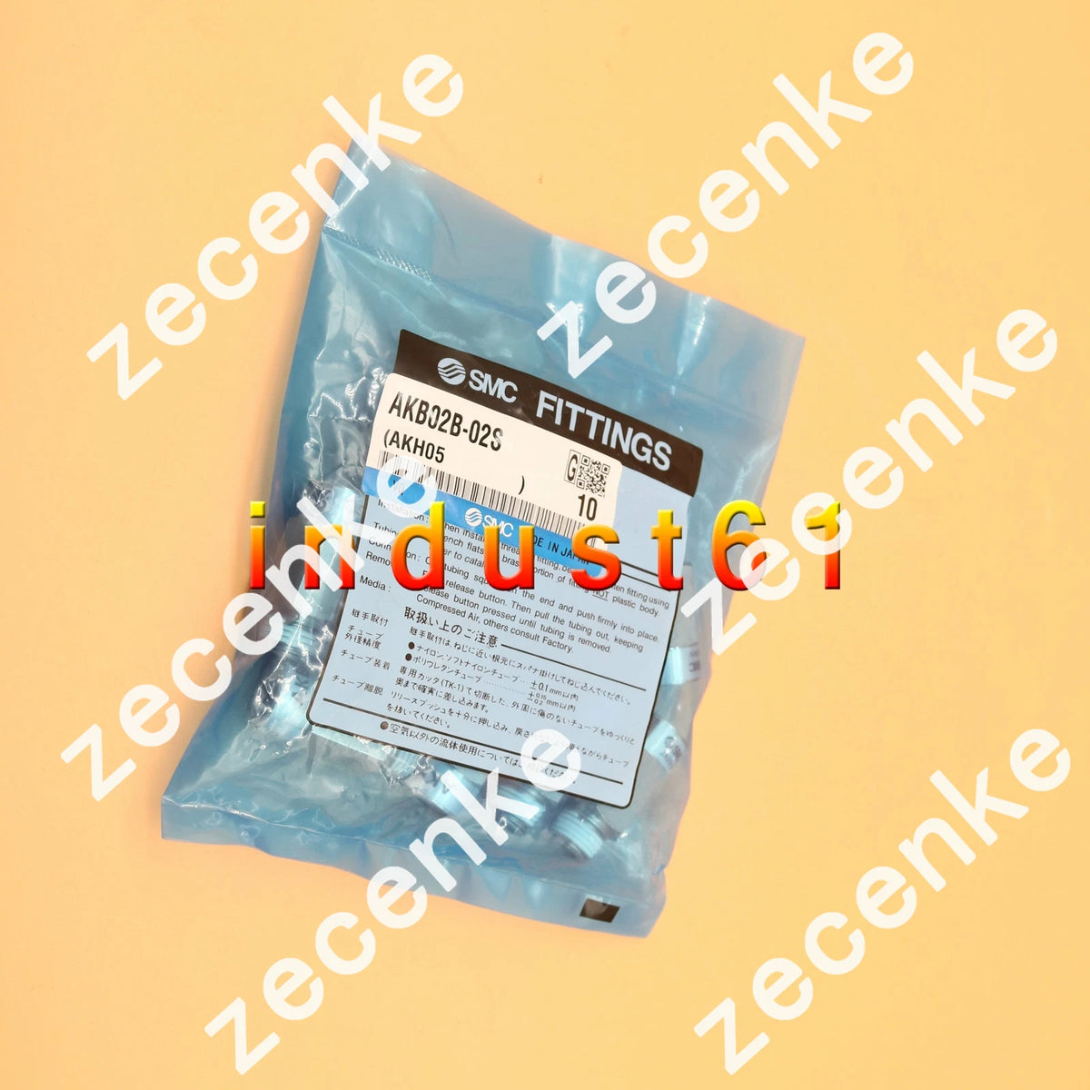 SMC AKB02B-02S Pneumatic Check Valve - 10PCS Pack