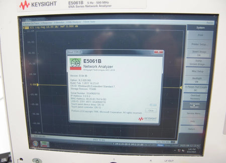 Agilent Keysight E5061B 5Hz - 500MHz ENA Network Analyzer OPT 3L3 020 005