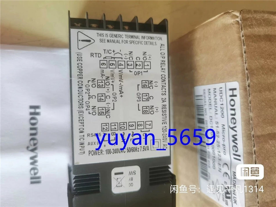 Honeywell UDC1200 Temperature Controller DC120L10001000 #980 LY
