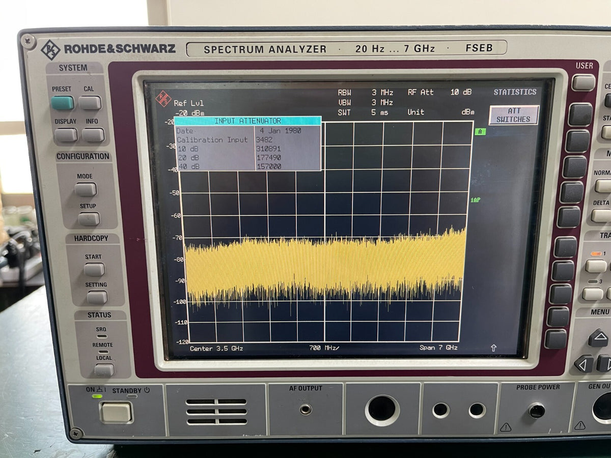 Rohde & Schwarz FSEB30 Spectrum Analyzer 20 Hz - 7 GHz , W/ FSE-B7_5642 - XG eqpt