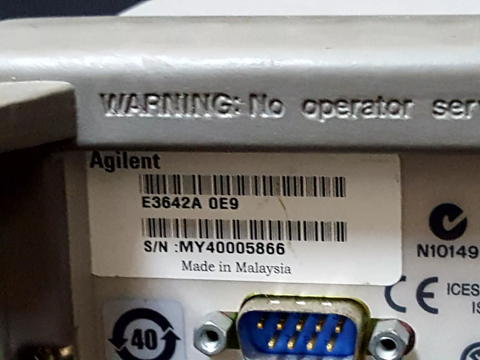 Agilent E3642A: 0-8V, 5A/0-20V, 2.5A DC Power Supply