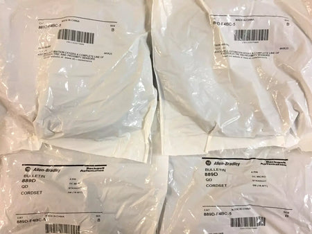 Allen Bradley 889D-F4BC-5 QD Cordset, DC Micro, Straight 5 Meters