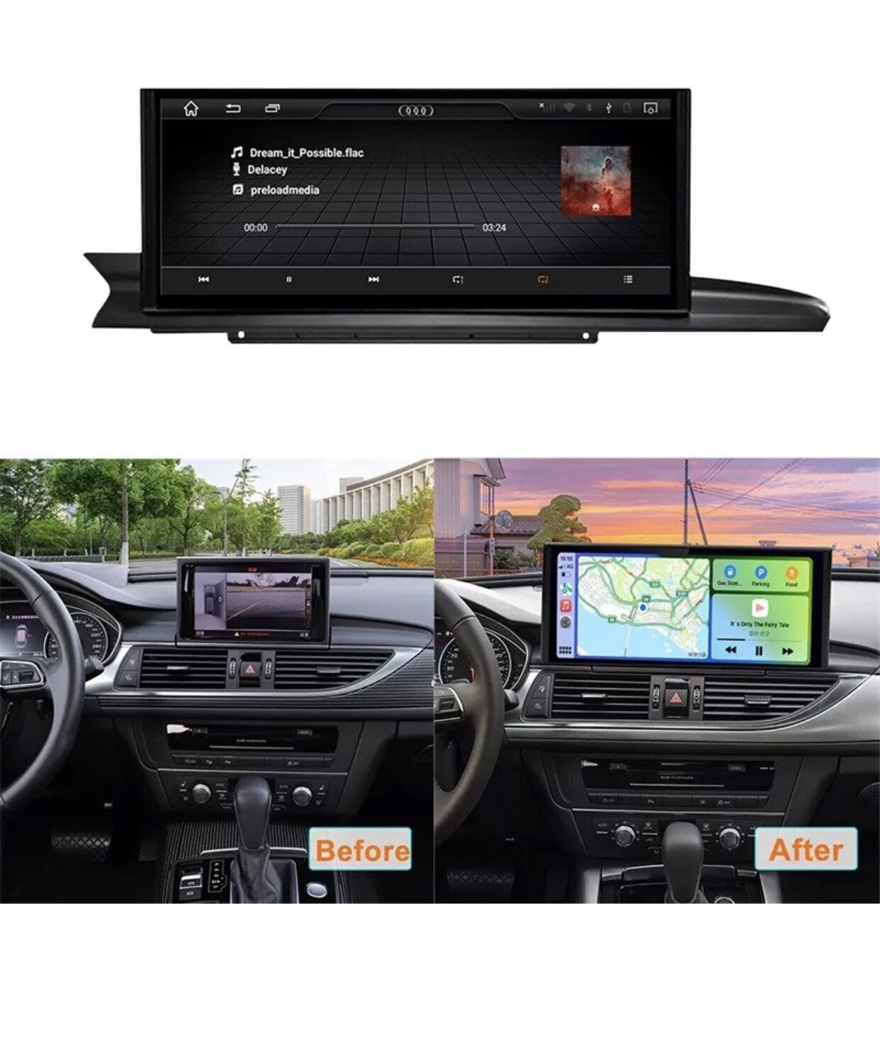 Audi A6 A7 2012-2015 Car Stereo Radio Android 12