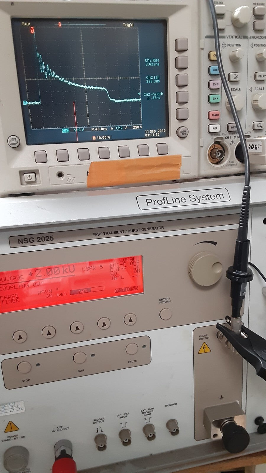 Power Line Transient Generator by Schaffner