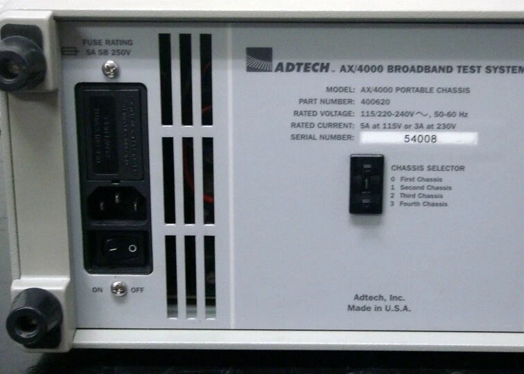 Spirent AX4000P/E ATM Test system portable chassis
