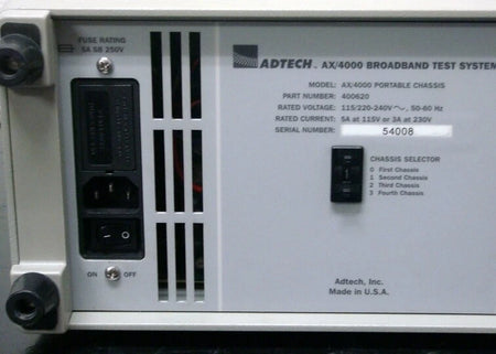 Spirent AX4000P/E ATM Test system portable chassis