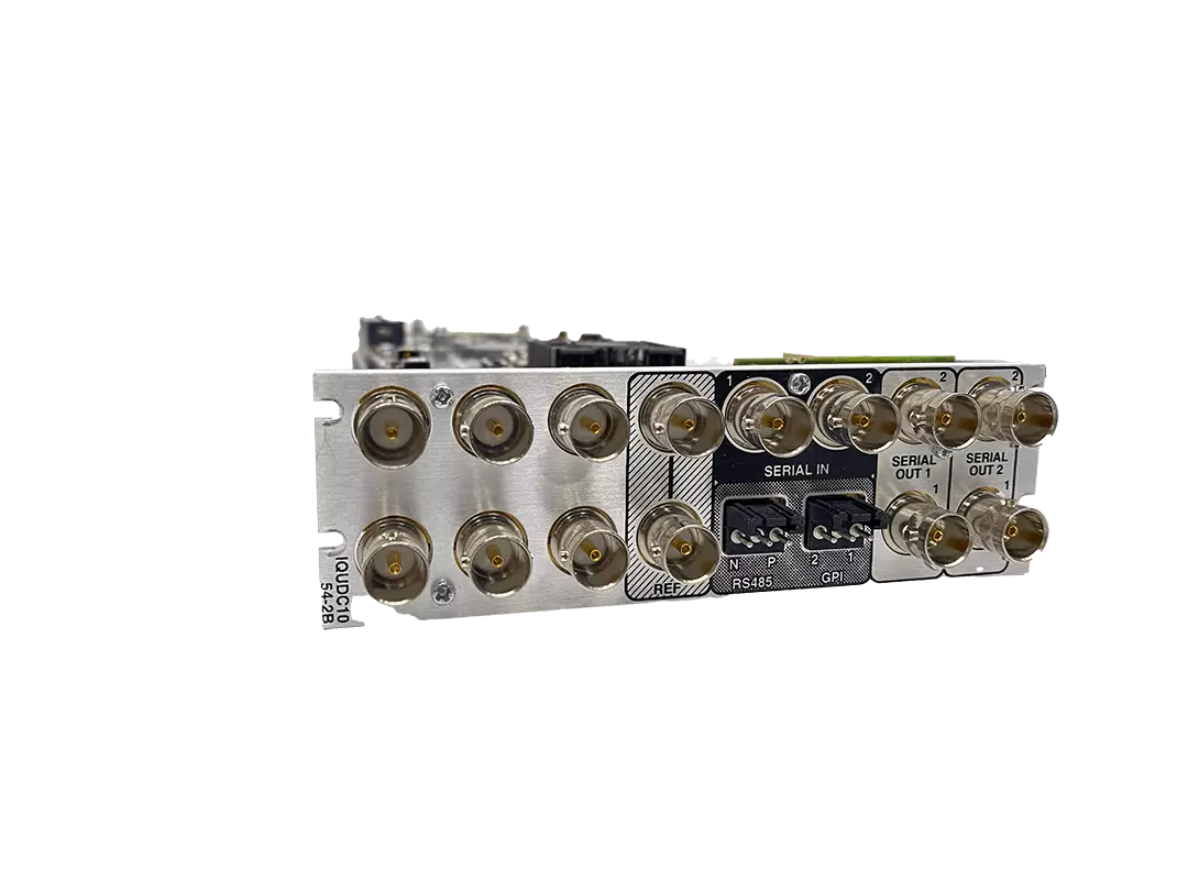 IQUDC10 3G/HD/SD-SDI Up, Down and Cross Converter with Synchronizer Licensed