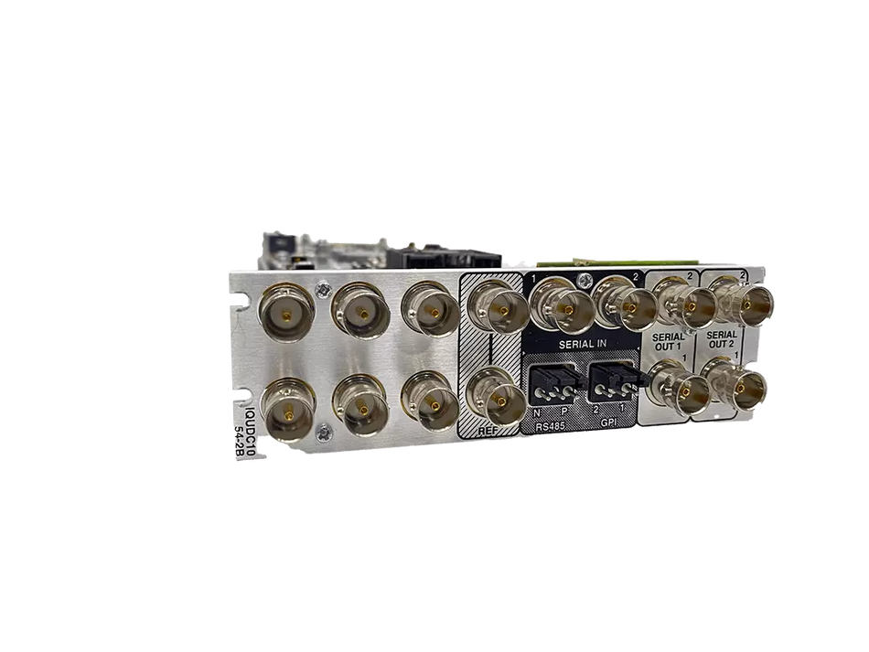 IQUDC10 3G/HD/SD-SDI Up, Down and Cross Converter with Synchronizer Licensed
