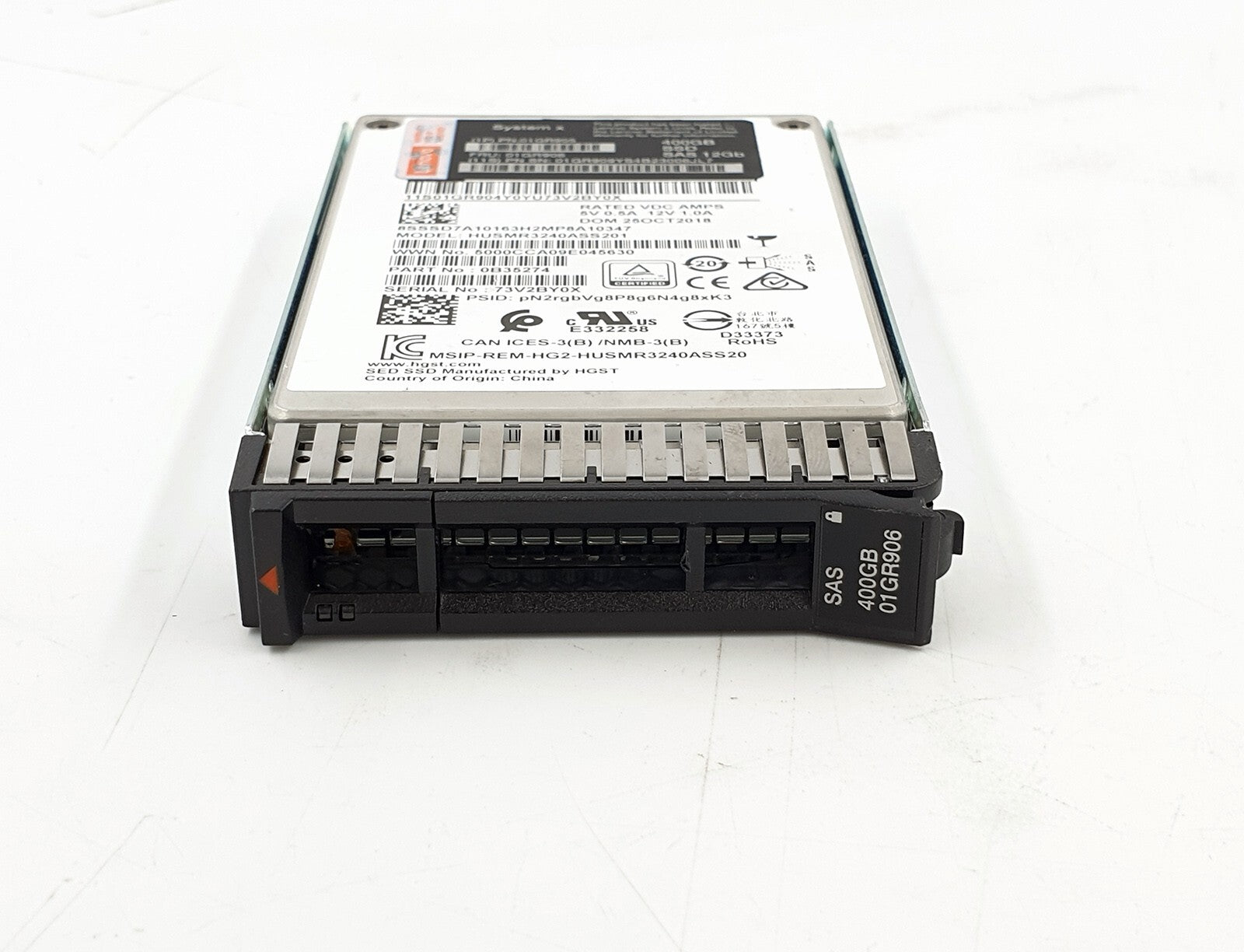 Lenovo 01GR905 System x 400GB 2.5 Sas 12Gb Server SSD