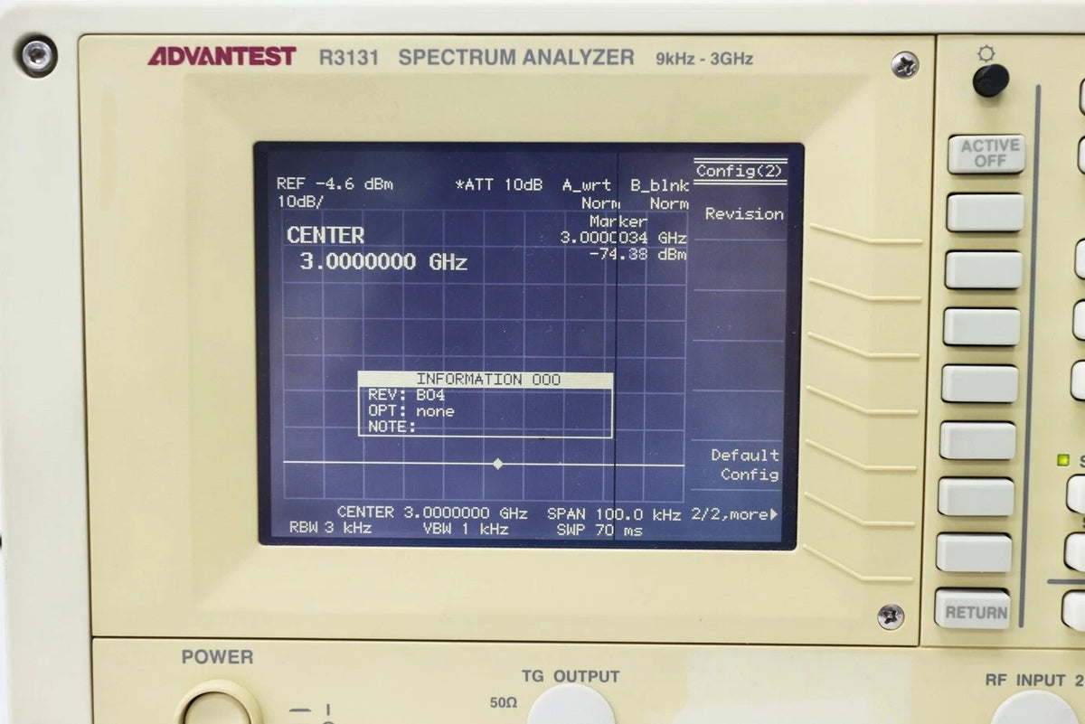 ADVANTEST R3131 3GHz Spectrum Analyzer