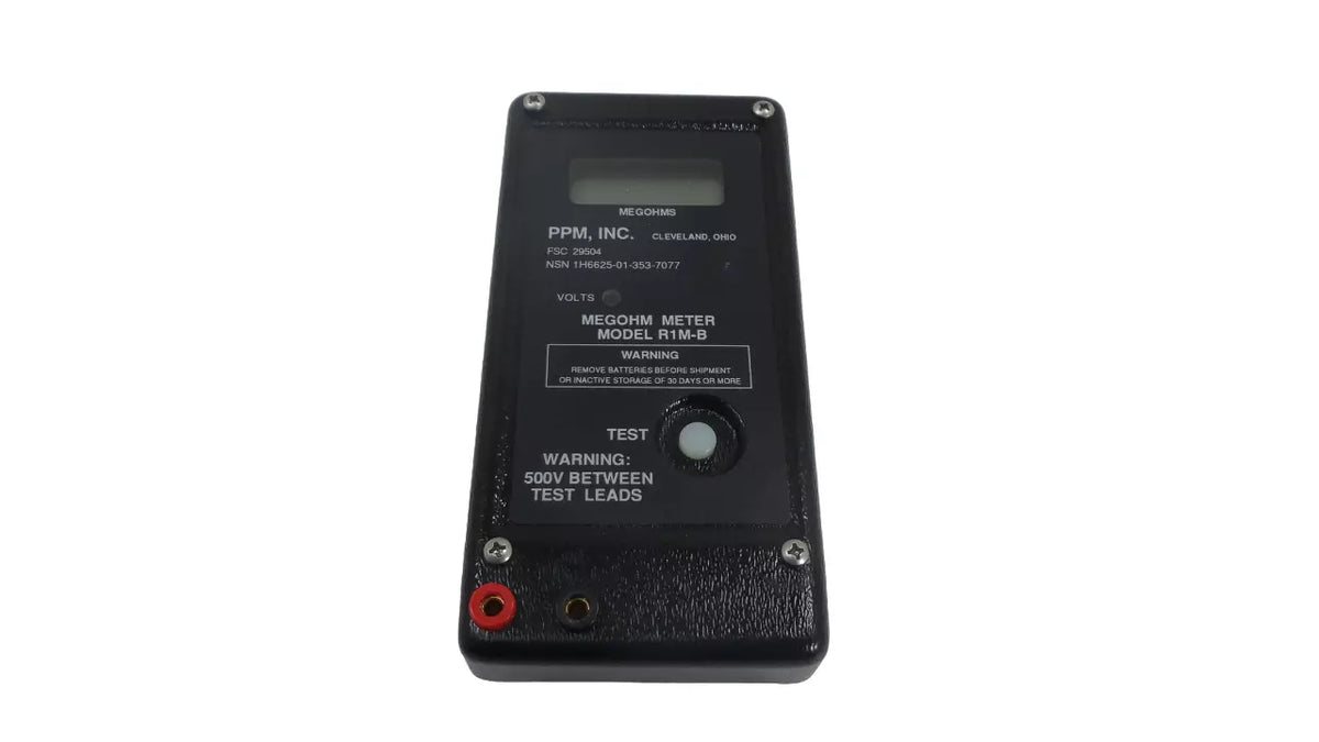 PPM R1M-B Megohm Meter for Precision Resistance Measurement