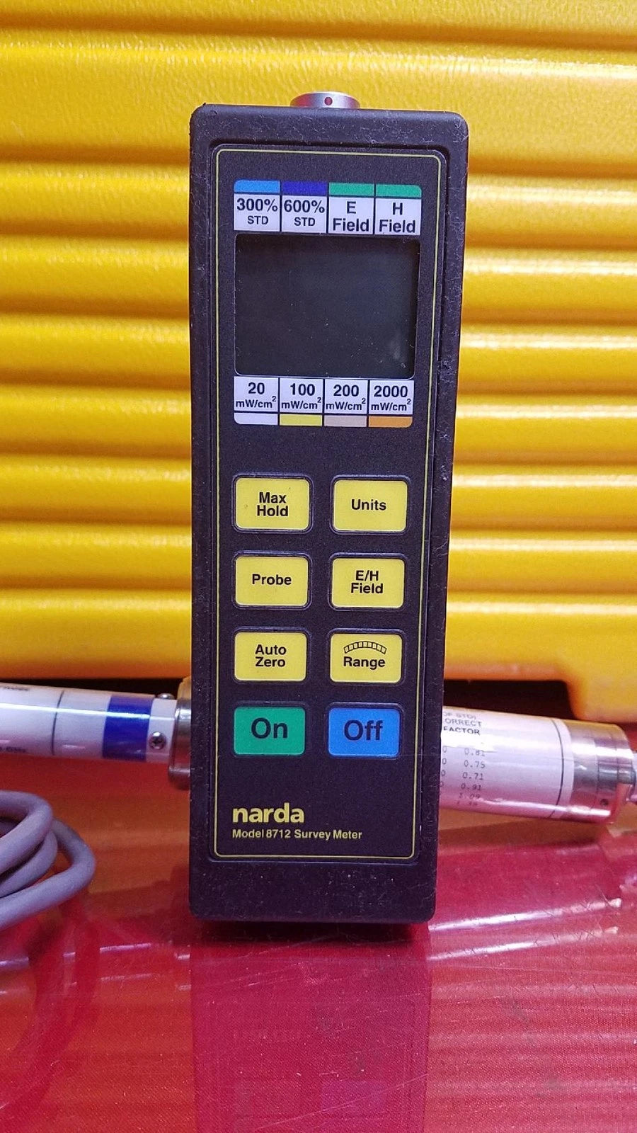 Narda 8712 Survey Meter with A8742D Field Probe in Case S/N 22014
