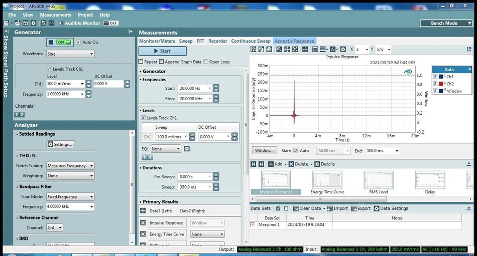 Audio Precision APX515 Audio Analyzer