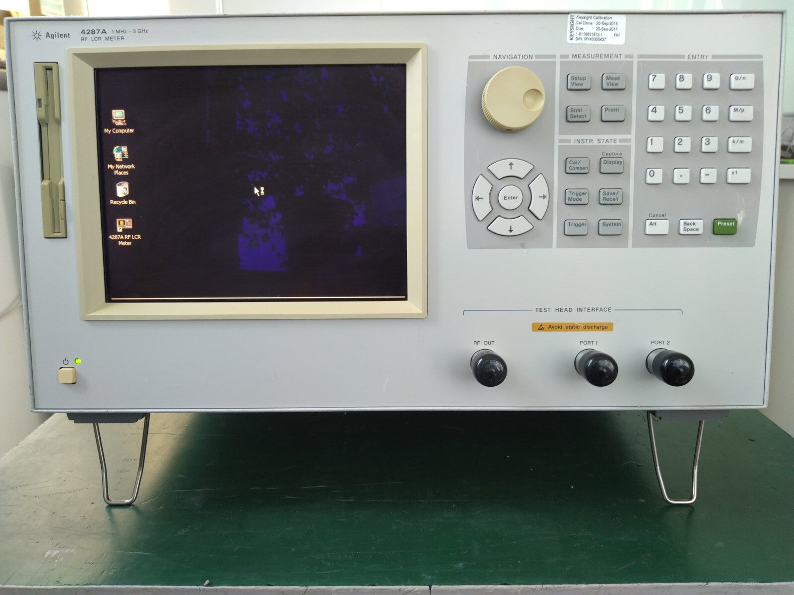 Agilent 4287A  1 MHz - 3 GHz RF LCR Meter w/ option 010 _0427