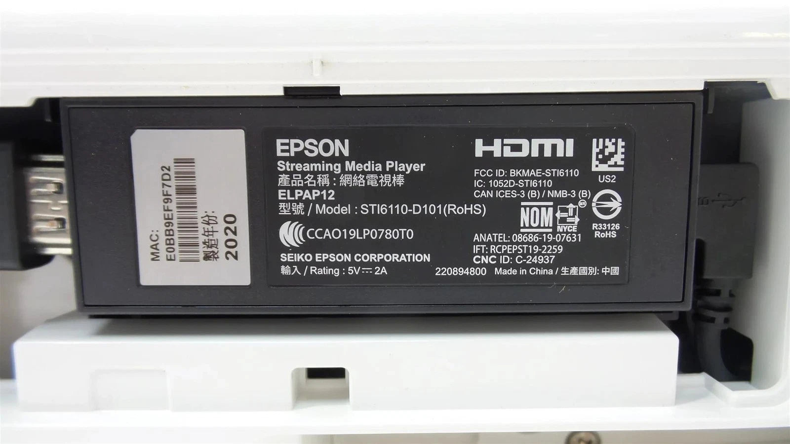 Epson Home Cinema 2250 Full HD 3D Android TV Projector - Lamp : 780 Hours