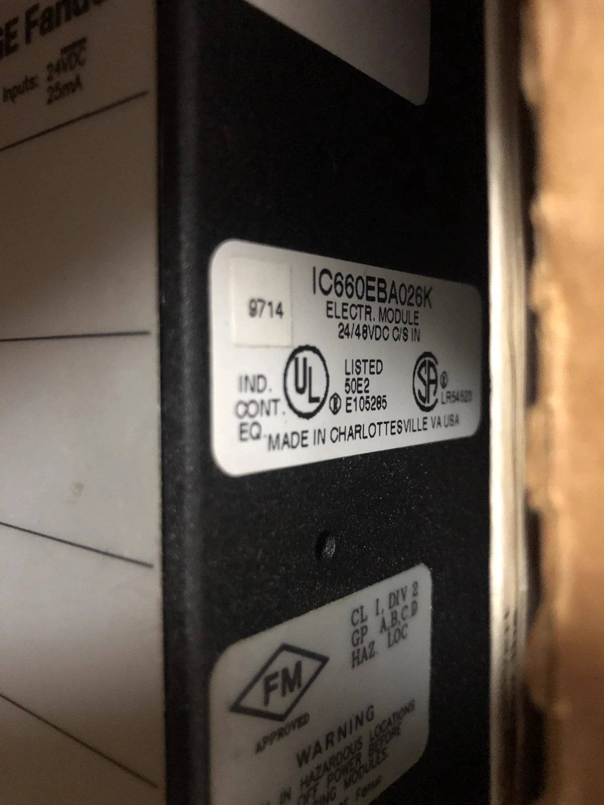 GE FANUC IC660BBA026/IC660EBA026/IC660TBA026 - Product Details