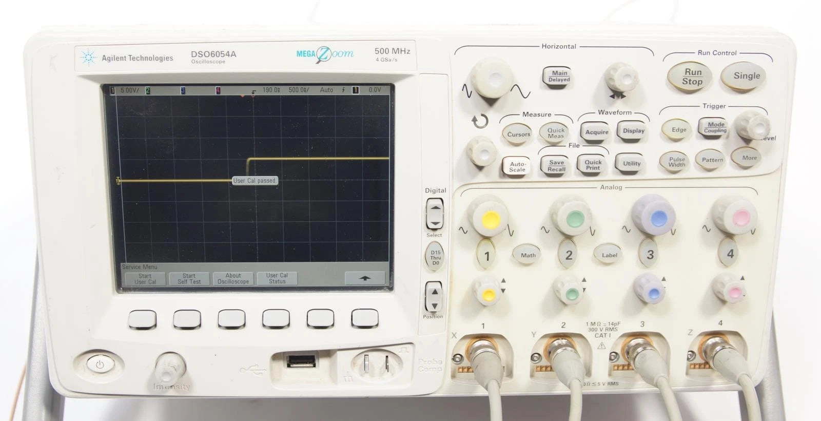 Agilent Keysight DSO6054A Oscilloscope 4-Channels 500MHz Option 2MH