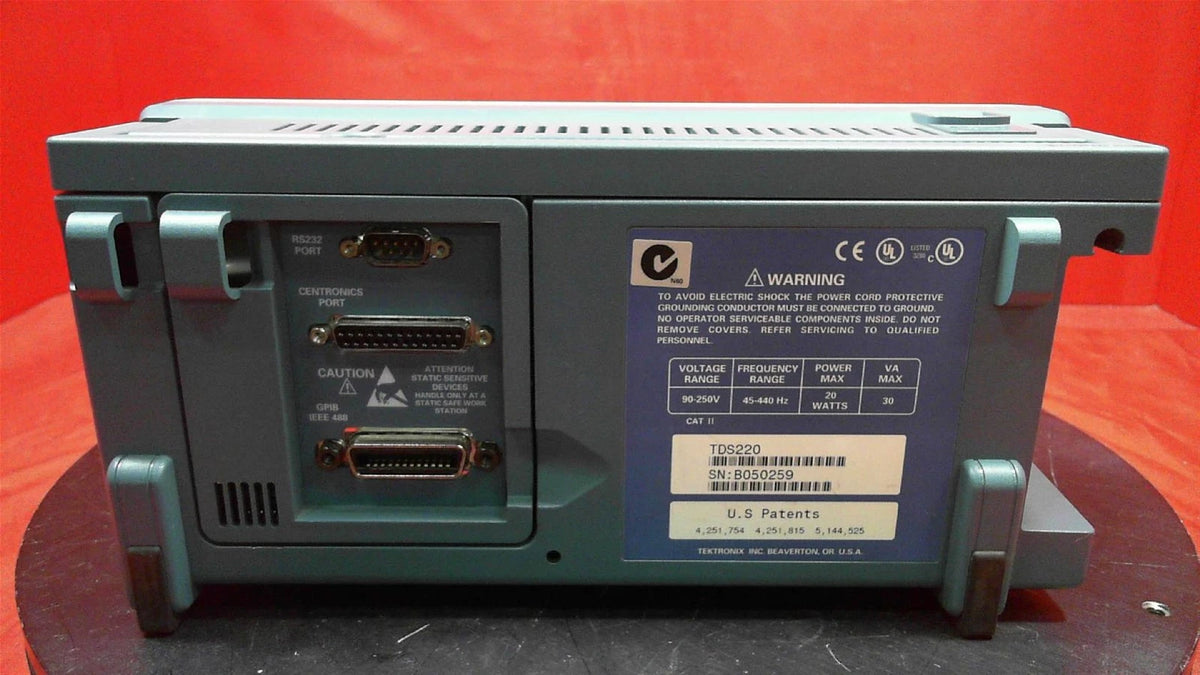 Tektronix TDS220 2 Channel 100 MHz Digital Storage Oscilloscope B050259