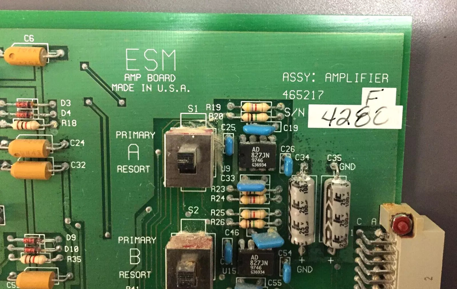 ESM 465217 Rev F Amplifier Board