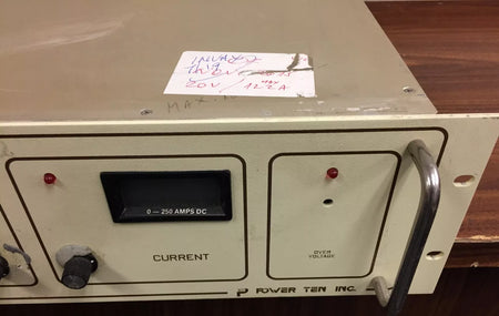 Power Ten 4600D-20250 Heavy Duty DC Power Supply 0-20 Volts DC 0-250 Amps