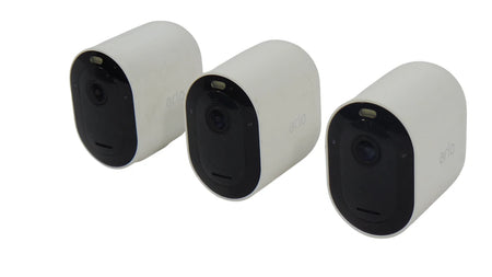 Lot of 3 Arlo Pro 4 Security Camera Wireless 2K Color Night Vision VMC4041P