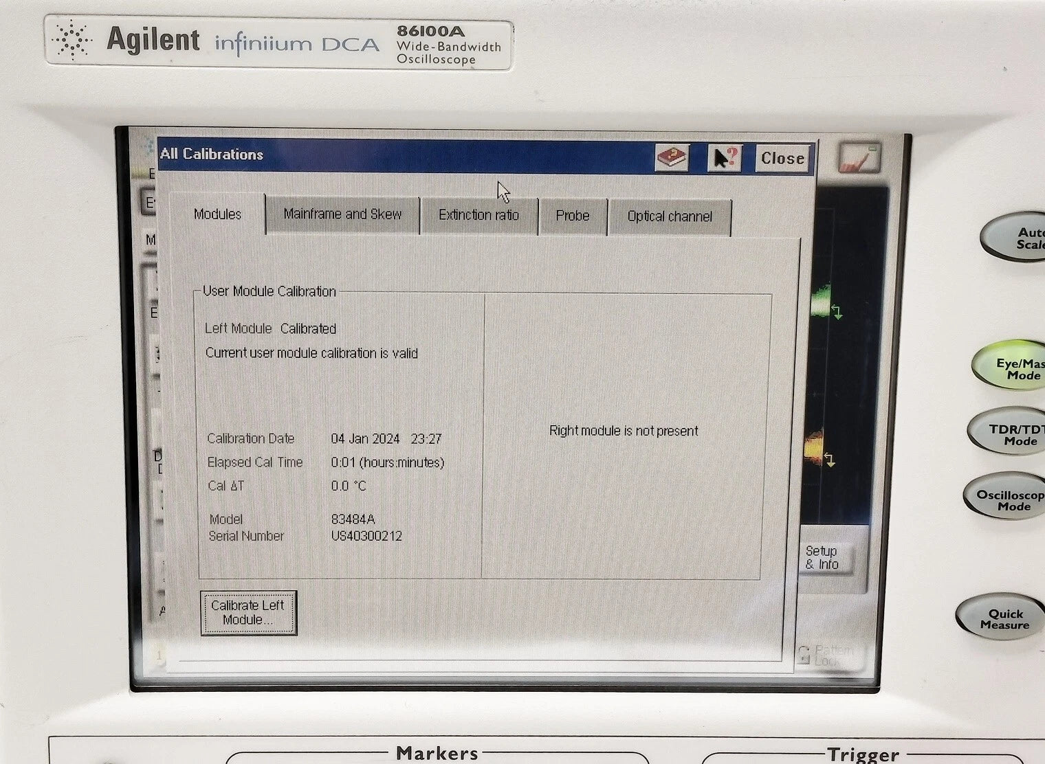 Agilent 83484A Dual 50 GHz Electrical Module
