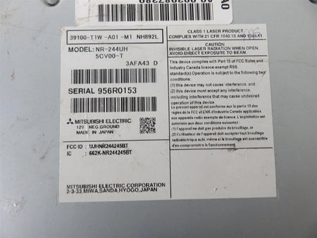 15 -2016 HONDA CR-V RADIO RECEIVER TOUCH SCREEN 39100-T1W-A01-M1