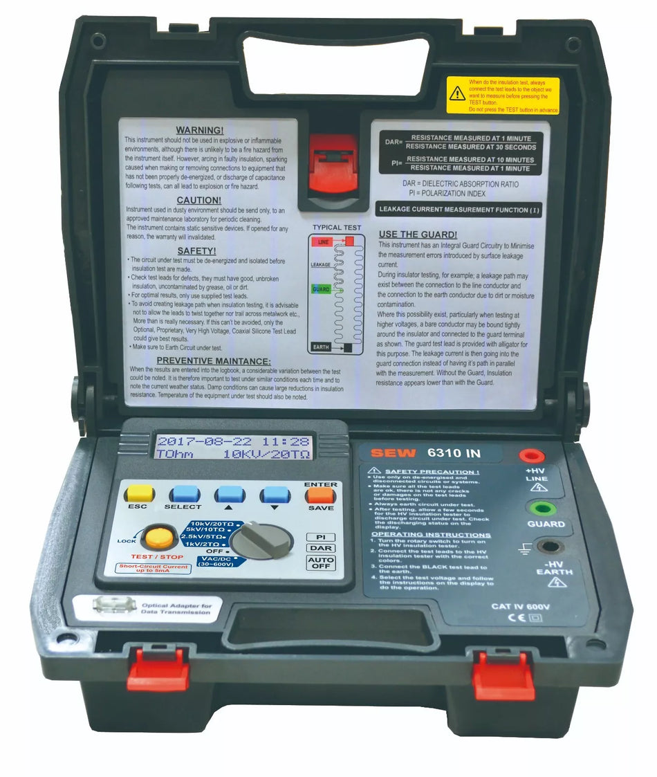 KPS INSUTEST10000 10kV Insulation Resistance Tester Megohmmeter PI DAR