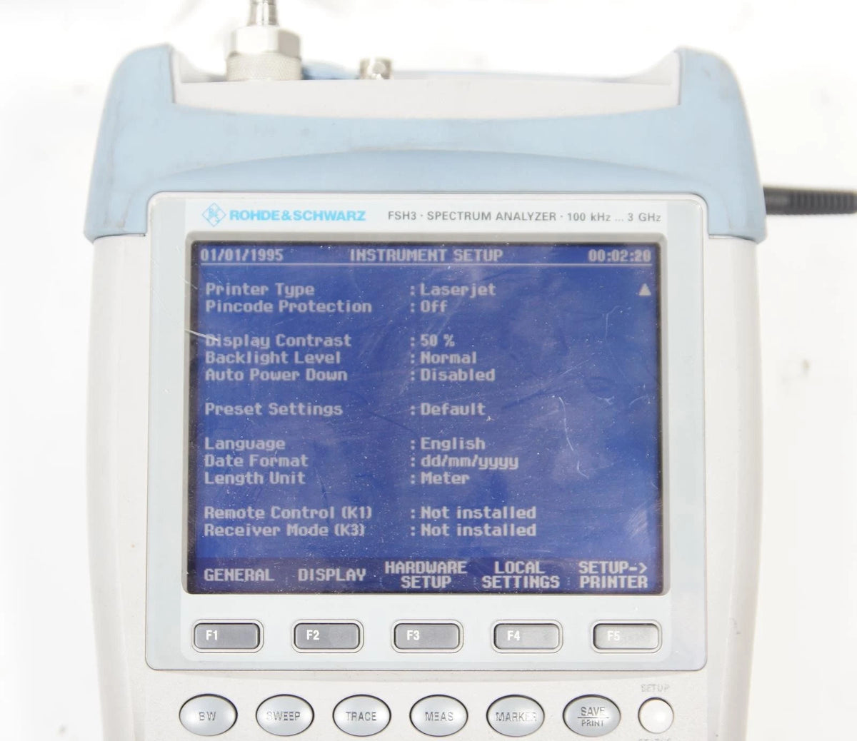 Rohde and Schwarz FSH3 100kHz - 3GHz Spectrum Analyzer