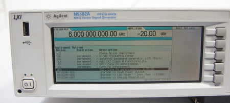 Agilent N5182A 6GHz MXG RF Analog Signal Generator OPT 006 019 099 654 ALB U01