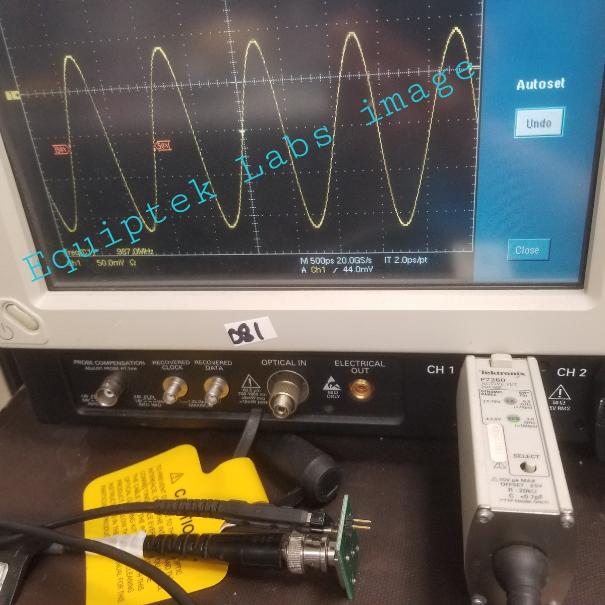 P7260 Oscilloscope Probe 6 GHz for TDS6604, TDS7404, TekConnect