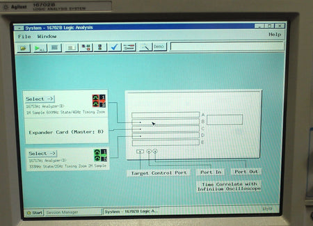 HP / Agilent 16702B Logic Analysis System w/ 16753A, 16717A & Cables
