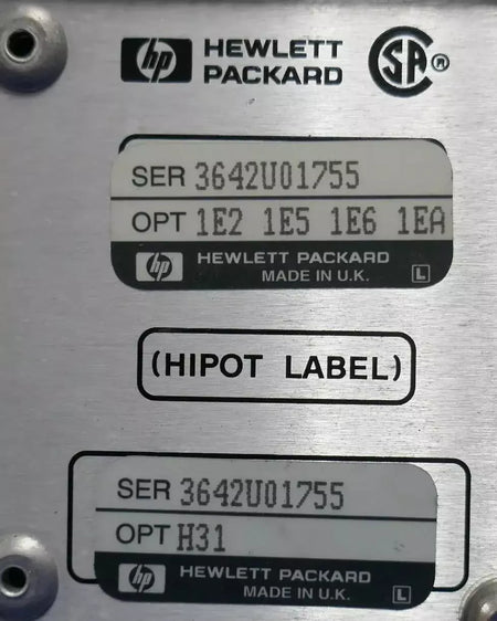 Agilent 8648B Signal Generator with 1E2-1E5-1E6-1EA & H31 Options