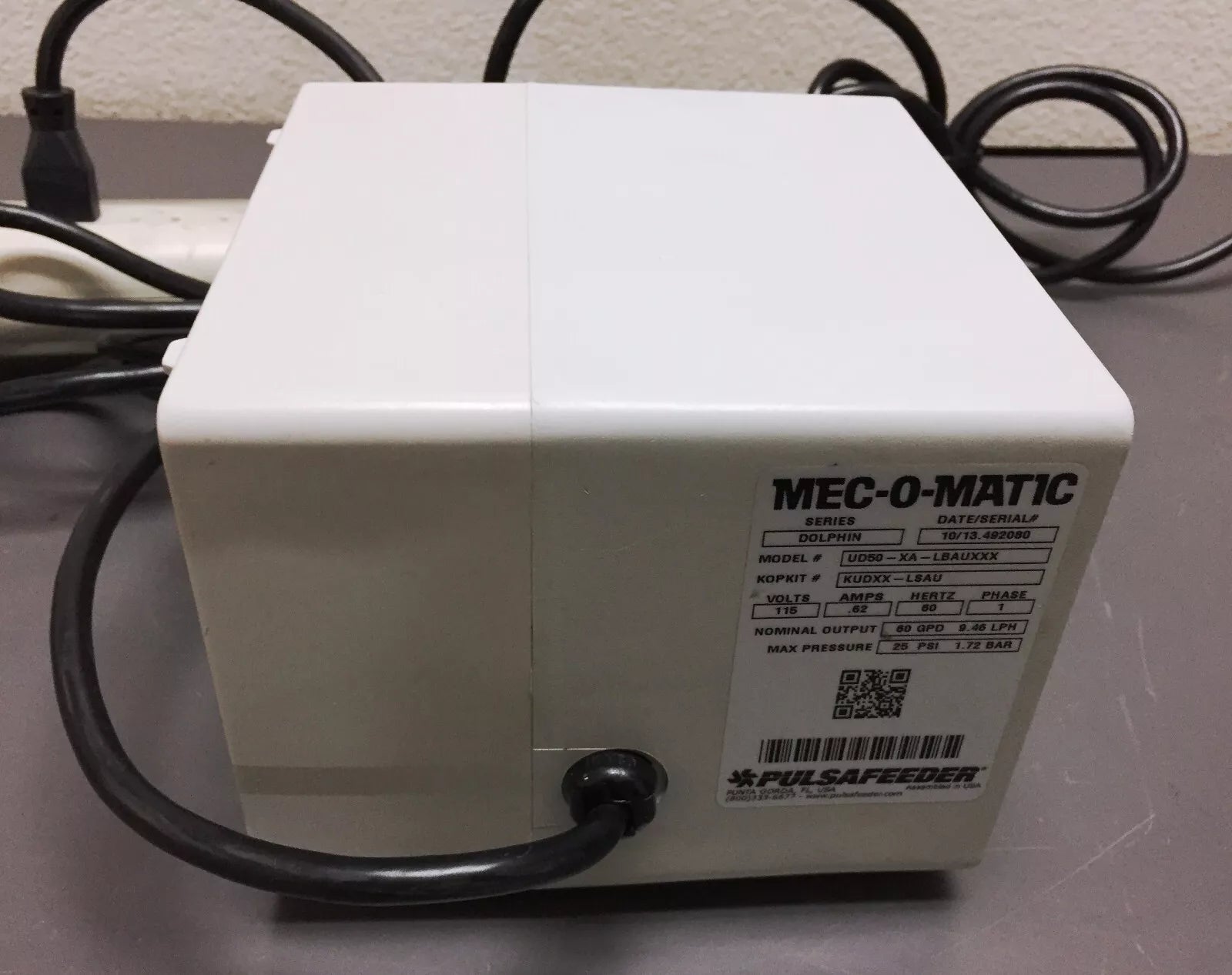 Pulsafeeder UD50-XA-LBAUXXX Mec-O-Matic Dolphin Peristaltic Metering Pump