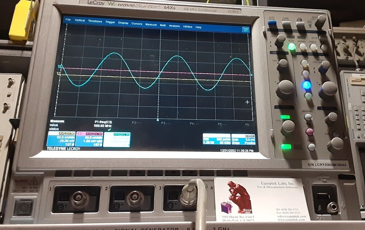 WR64Xs WaveSurfer 600 MHz Oscilloscope by LeCroy