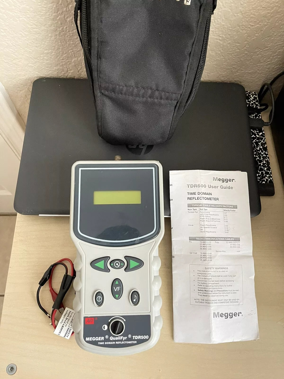 MEGGER TDR500 Time Domain Reflectometer / Cable Fault Locator