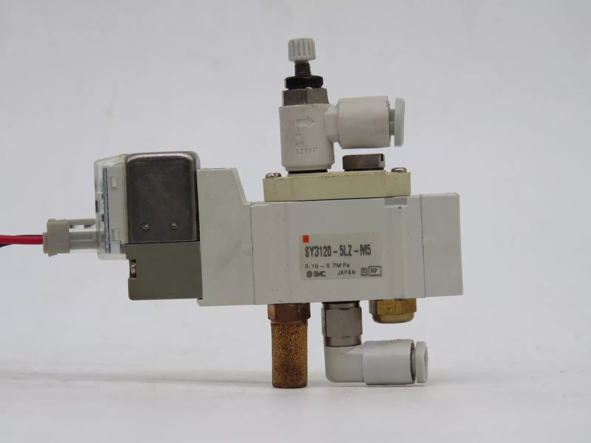 SMC SY3120-5LZ-M5 Solenoid Valve 5 Port Body Ported Single Unit 24VDC