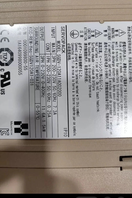 SGDV-120A11A002000 Servo Drive Controller for Industrial Automation