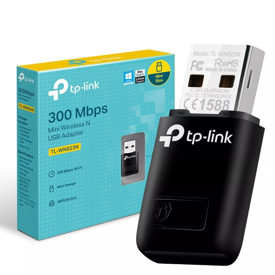 TP-Link 300Mbps Mini USB WiFi Adapter for PC/Laptop