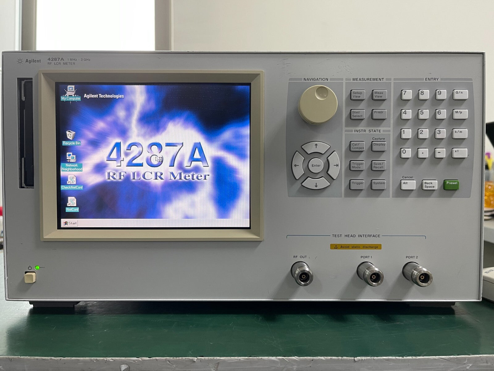 Agilent 4287A 1 MHz - 3 GHz RF LCR Meter w/ option 011 _0600 - XG eqpt