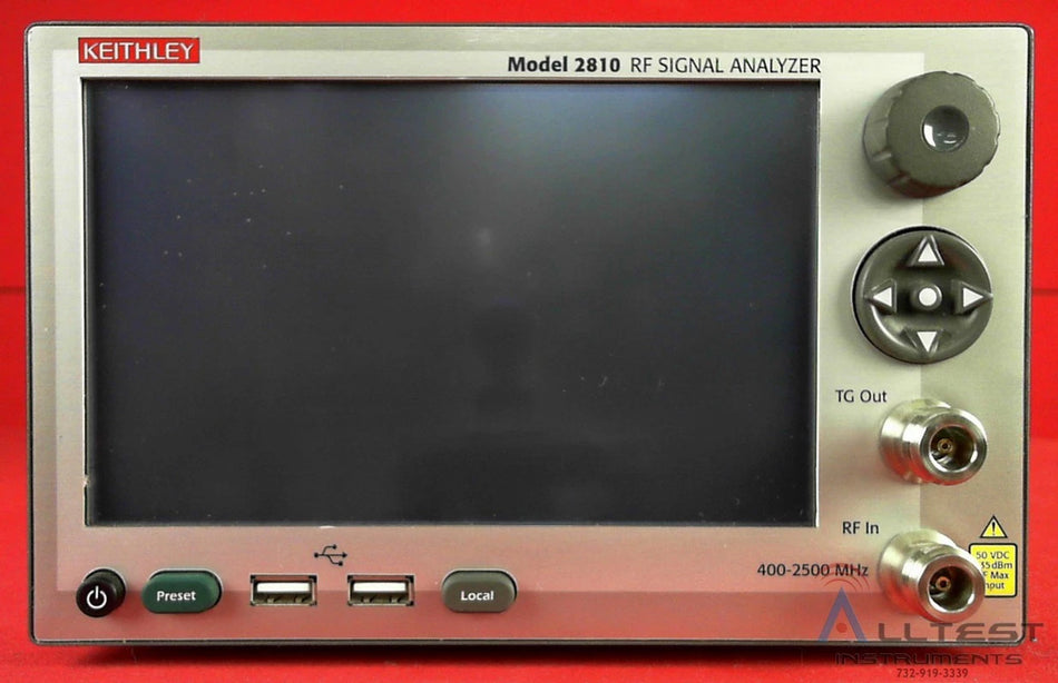 Keithley 2810 RF Vector Signal Generator 400 MHz to 2.5 GHz S/N 1124853