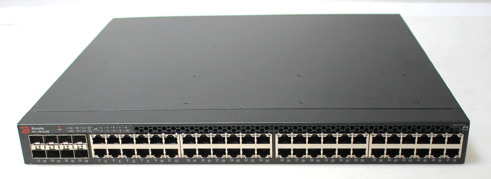 Brocade ICX6610-48 48-port 1 GbE, 8×1 GbE SFP Managed Switch w Accessories