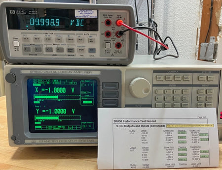 Stanford Research Systems SR850 100 kHz DSP Lock-In Amplifier - Cal'd with Data