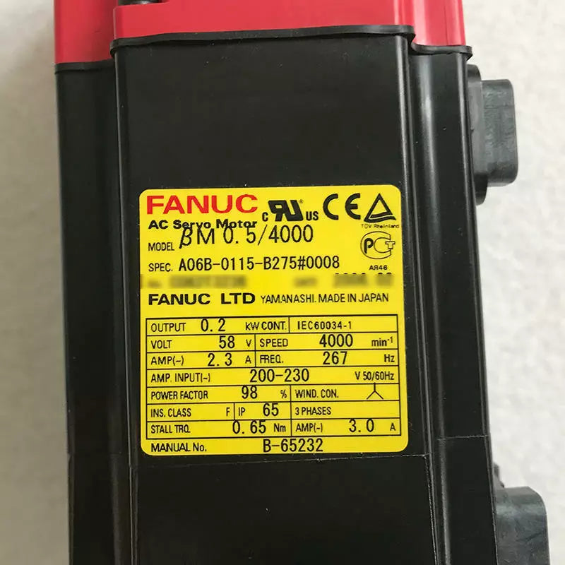 New FANUC A06B-0115-B275#0008 Servo Motor - Expedited Shipping