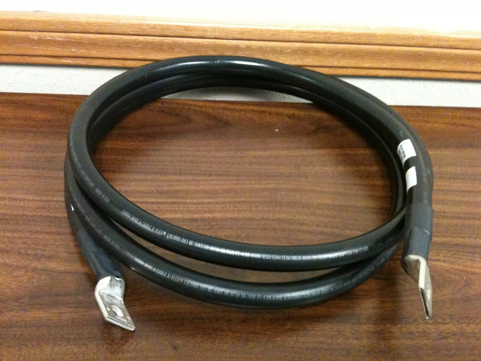COBRA A1230 3/0 AWG Cable Jumpers with Panduit LCAX3/0-38F-X Lugs, 8.5 FT